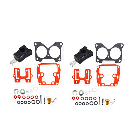 WFLNHB 2 PCs carb carburetor repair kit replacement for Johnson Evinrude 439076 Crossflow V4 V6