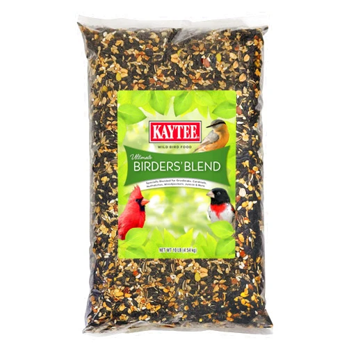 Kaytee Ultimate Birder's Blend Food, Wild Bird Seed For Grosbeaks, Cardinals, Nuthatches, Woodpeckers & More Outside Feeders, 10 Pound