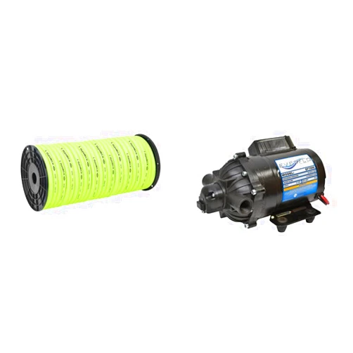 Flexzilla Pro Water Hose (250 ft.) and Everflo EF7000-BOX 7.0 GPM 12V Diaphragm Pump Bundle