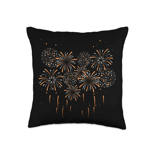 Firework Rocket Pyrotechnics Fan Pyro Gift Pyrotechnician Fireworks Technician Firecracker Pyrotechnics Throw Pillow, 16x16, Multicolor