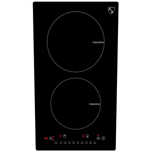 K&H 2 Burner 12 Inch Built-in Induction Electric Stove Top Ceramic Cooktop 240V 3100W INDV-3102