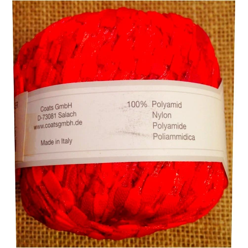 Generic 1 Skein Gedifra CUBETTO Yarn Red # 1141 50gr 75m 100% Polyamide Made in Italy