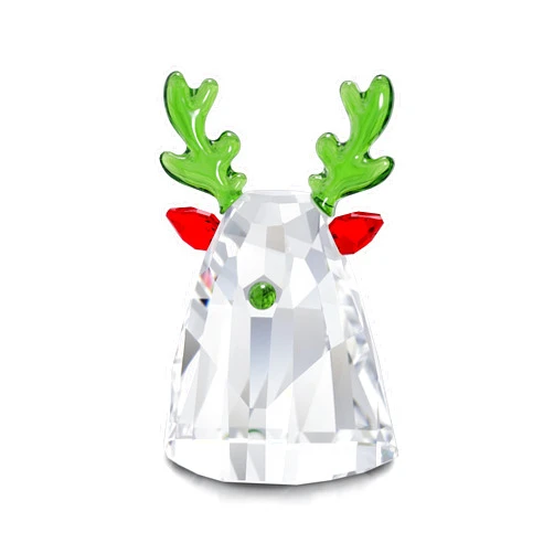 Swarovski Holiday Cheers Reindeer, Small, Multicolored Swarovski Crystals, Part of the Swarovski Holiday Cheers Collection