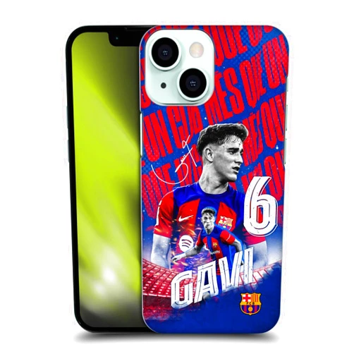Head Case Designs Officially Licensed FC Barcelona GAVI 2023/24 First Team Hard Back Case Compatible with Apple iPhone 13 Mini