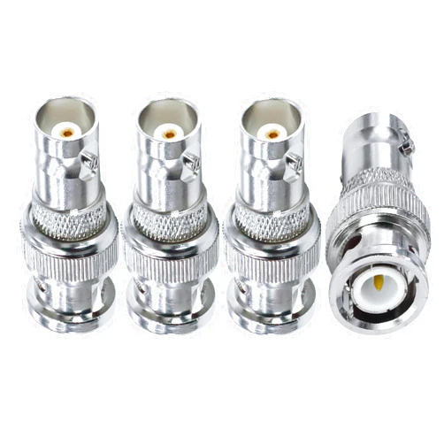 TUOLNK BNC Adapter BNC Male to BNC Female Coax Connector BNC RF Coaxial Adapter for CCTV Security Camera Radio Extension Cable 4pcs