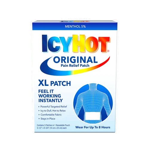 Icy Hot Extra Strength Medicated Patch, XL Back & Large Areas, 3 Count (Pack of 1)