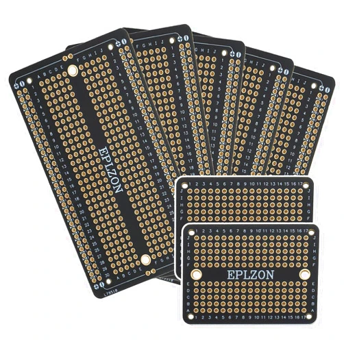 EPLZON Solderable Breadboard PCB Board Gold-Plated Solder Breadboard for DIY Electronics Projects Apply to Arduino Soldering Projects 3.5