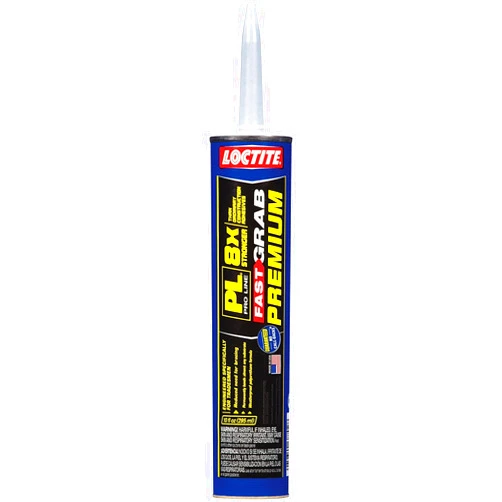 Loctite PL Premium Fast Grab Polyurethane Construction Adhesive, Versatile 8X Stronger Construction Glue - 10 Fl Oz (Pack of 12)