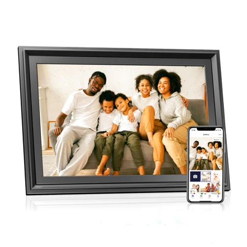 Canupdog 10.1 inch Digital Picture Frame WiFi Digital Photo Frame with 1280x800 IPS LCD Touch Screen, Auto-Rotate, Slideshow, to Share Photos or Videos Instantly via Uhale App from Anywhere