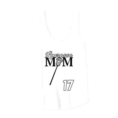 Love Lacrosse Mom #17 LAX Jersey Number Originals Womens Love Lacrosse Mom Lacrosse #17 Shirt LAX Player Jersey Fan Tank Top