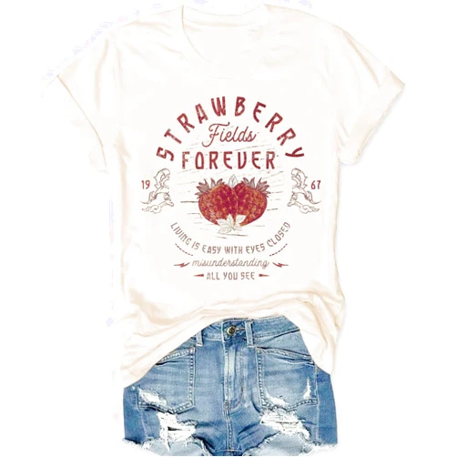 Foismber Rock Band T-Shirts for Women Vintage Rock and Roll Country Music Shirt Funny Concert Outfit Short Sleeve Vacation Tops