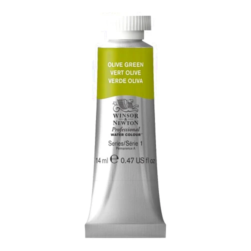 Winsor & Newton Professional Watercolor, 14ml (0.47-oz) Tube, Olive Green