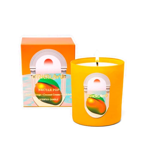 Otherland Nectar Pop Boxed Jar Candle | Mango Scented Candles for Home | Fruity Scent | Luxury Candle | Coconut & Soy Wax Candle | Vegan Candle | Long Lasting Candles | Orange Candle (8 oz)