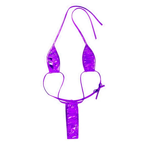 Renvena Women's Sling Shot Mini Bikini Sexy One Piece Halter Swimwear Micro Lingerie Cute Swimsuits