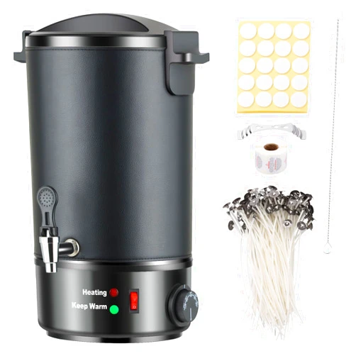Panghuhu88 Wax Melter for Candle Making, 8L Large Electric Wax Melting Pot, Candle Making Kit with Quick Pour Spout & Constant Temperature Control Melters for Candle Soap Home Business