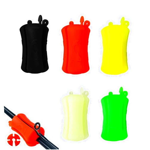 SCSQI 2023 New Portable Fishing Rod Fixed Ball, Reusable Rubber Fishing Pole Clip Silicone Fishing Rod Beam, Durable Fastener Binding Clip Fishing Pole Clip for Boat Fishing Supplie (F-5PCS)