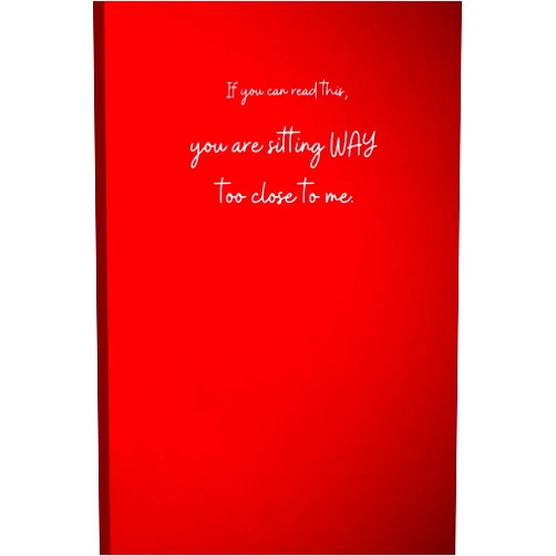 By Ashley Gochenour (Author) If you can read this, you are sitting WAY too close: Humorous Journal, Blank-lined Notebook, Joke Gift, 120 pages, 6