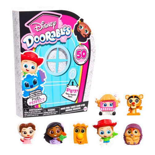 Just Play Disney Doorables Pixel Perfect Multi Peek, Surprise 1.5-inch Collectible Figurines Behind Every Door, Kids Toys for Ages 5 Up by Just Play