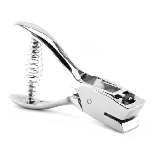 Samyo Hand Held ID Card Slot Hole Punch Metal Puncher Plier Punching Tool for ID Card Badge PVC Photo Tag