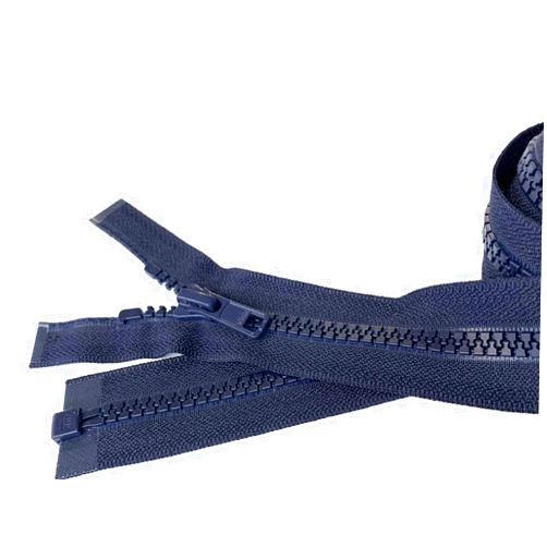 YKK 2pcs 30 Inch YKK #5 Vislon Molded Plastic Separating for Medium Weight Jacket Zippers - Made in USA (Deep Navy - 058)