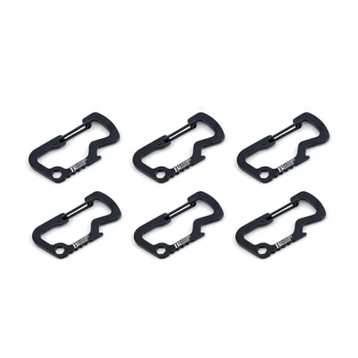 Branded Boards Bushcraft Key Chain Bottle Opener Carabiner Snap Clip Hooks Hiking, Backpacking, Camping, Hunting, Fishing, Biking, Skiing, Tailgate Parties