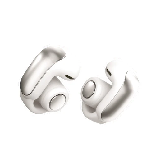 Bose Ultra Open Earbuds, Immersive Audio Open Ear Earbuds, Clip on Earbuds for Comfort, Running Earbuds with OpenAudio for Awareness, Up to 48 Hours of Battery Life, White Smoke