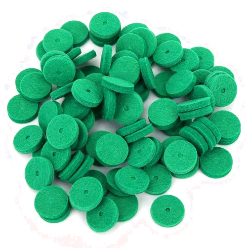 RiToEasysports Piano Felt Pads, 22mm Piano Felt Cushion Piano Felt Washers Piano Leveling Key Washers Piano Regulating Tools Keyboard Balance Washers Piano Parts Replacement Green 90pcs/Set Piano Parts Piano Felt
