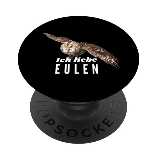 Eulen Geschenke für Männer Frauen und Kinder I Love Owls Mag Owl Flying Birds Gifts Owl Love PopSockets Standard PopGrip