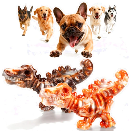 ChienBox Dog Toys for Aggressive Chewers: 2 Pack Indestructible Dog Toy for Large Medium Dogs, Strong Dog Chew Toys to Keep Them Busy, Tough Dog Toys Dental Care Reduce Boredom Anxiety, Bacon Flavor