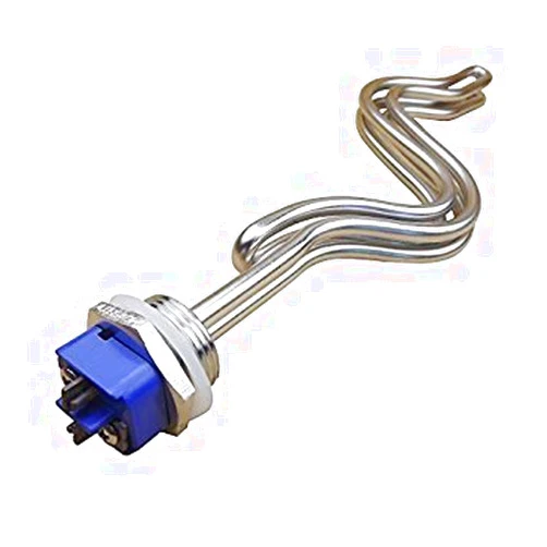 DERNORD 240V 5500W Immersion Ripple Foldback Brewing Water Tubular Heater Element with 1 Inch NPSM Thread White