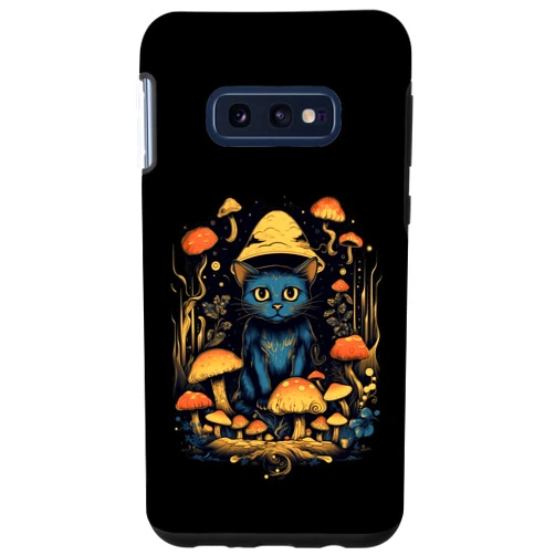 Cute Cottagecore Aesthetic Cat Mushroom Women Kids Galaxy S10e Cottagecore Kawaii Flower And Mushroom Hat Garden With Cat Case