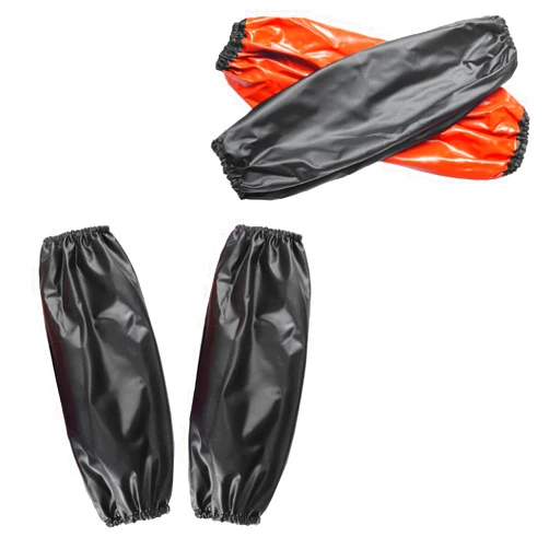 Yzurbu 2 Pairs PVC Arm Sleeves Covers, Waterproof Oilproof Sleeves Protector, Protective Arm Oversleeves with Elastic Cuffs