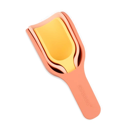 Evenpop 3 x Mini Silicone Scoops, Silicone Nesting Scoops, Kitchen Scoops Bin Accessories, Ice Scoop Pet Food Scoop, Silicone Scoops for Dry Goods Coffee Beans Candy