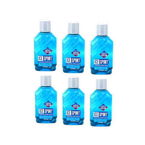 Aqua Velva Ice Sport Cooling After Shave 3.50 Ounce (Value Pack of 6)