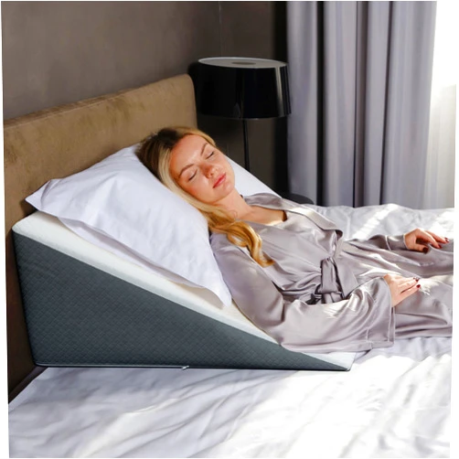 Kölbs Kolbs Bed Wedge Pillow Chic Jacquard Cover for Sleeping and Acid Reflux, Heartburn (Standard Wedge 12