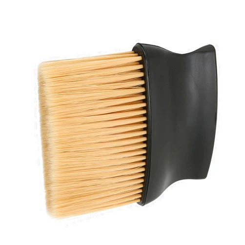 Socobeta Neck Duster, Barber Brush Neck Duster Ergonomic Handle Nylon Bristles Hair Removal for Haircut