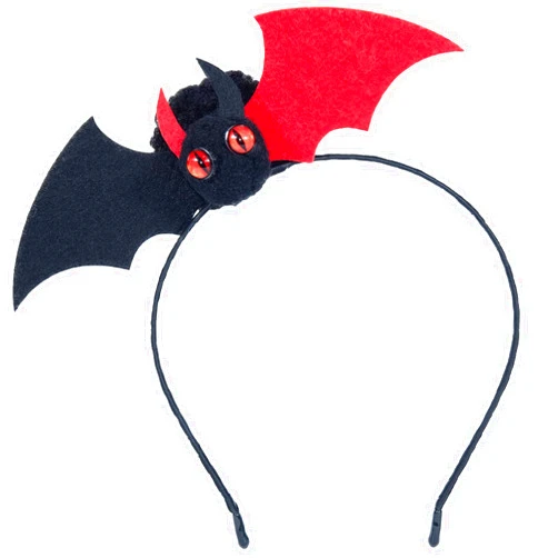 Beviliu Bat Ears Headband Halloween Headband - Bat Wings for Party Cosplay Halloween Costume Devil Horns Headband Bat Costume Washing Makeup Fashion Headband