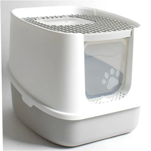 NLR FUN Large Enclosed Cat Litter Box - Odor Defensive, Easy to Clean, Prevention of Litter Tracking - Free Scoop & Acticarbon Filters Included
