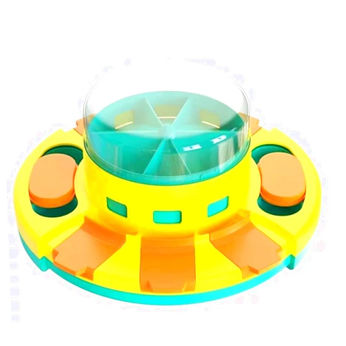 Piggy Poo and Crew Treat Popper Slow Feeder Interactive Food Dispenser Puzzle Game for Dogs Puppies Rabbits Pigs Small Animals