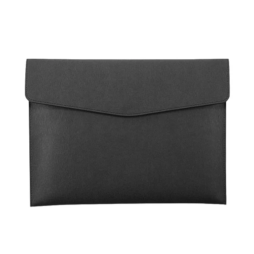 Enyuwlcm PU Leather A4 File Folder Document Holder Waterproof Portfolio Envelope Folder Case with Snap Closure Black