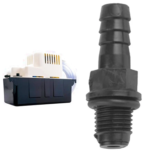 Little Giant 554435 VCMA-20ULST 115 Volt, 80 GPH, 1/30 HP Automatic Condensate Removal Pump, Black/White & 89695 CV-10 Condensate Pump Check Valve, Black
