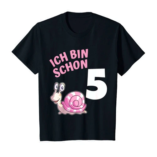Geburtstagskind 5. Geburtstag Wunsch Motiv Kids Ich bin schon 5 Jahr alt! Sweet Snail House T-Shirt