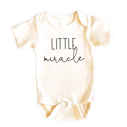 Bump and Beyond Designs Surprise Pregnancy Announcement Little Miracle Adult Women's Adult LEOTARD