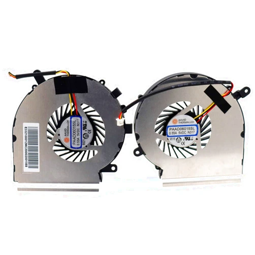 Deal4GO 3-pin 3-Wire CPU Cooling Fan w/GPU Fan Cooler kit for MSi GE62 GE72 PE60 PE70 GL62 GL72 GP62 GP72 MS-16J1 MS-16J5 MS-1791 MS-1795