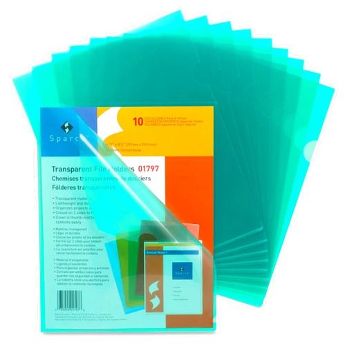 Sparco Products Transparent File Holder