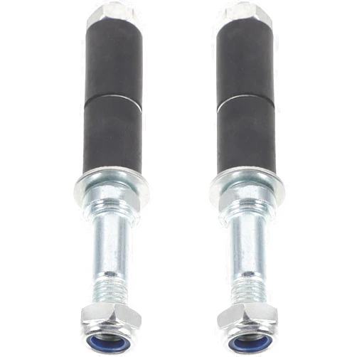 Healvian 2pcs Portable Front Fork Stem Reusable Wheelchair Part Front Fork Accessory Wheel Chair Parts Sturdy Front Fork Stem Front Fork Parts Screw for Wheelchair Outdoor Substitute Steel