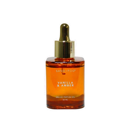 Sand + Fog Vanilla & Amber Eau de Parfum Oil, 1.7oz 50ml, Dropper Bottle