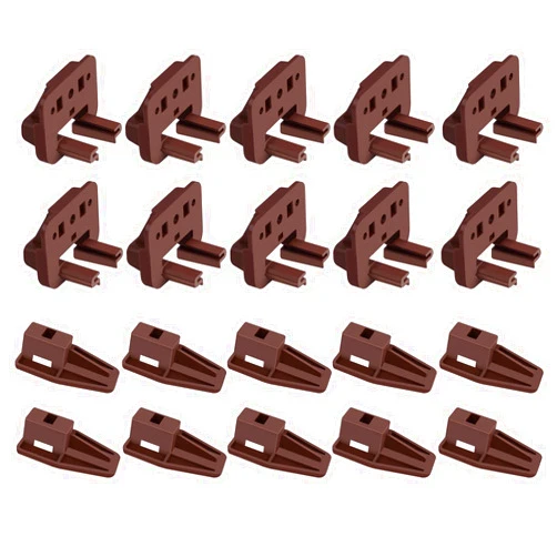 XTPTFABS 10PCS Drawer Slides Repair Kits Fit for Center Mount Drawer Slides,Plastic Drawer Guides for Rite-Trak I Drawer Guide Glide & Stop Commercial Style Rite Trak I (Dresser Drawer Slides Repair kit)(10)