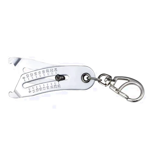 ZOZT Portable Precise Thread Size Checker Keychain,2025 Upgrade Thread Sizes Verification Tool, Nut and Bolt Sizer Gauge 5/16