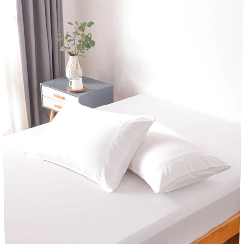 BC BELLA COTERIE Bella Coterie | Luxury Queen Pillowcase Set | Organically Grown Viscose Made from Bamboo | Ultra Soft | Cooling | 2 Pcs [White]
